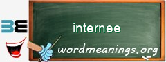 WordMeaning blackboard for internee